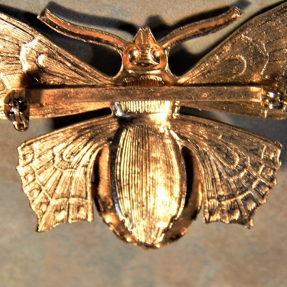 Boulder Opal Butterfly Brooch - Picture 8 of 8